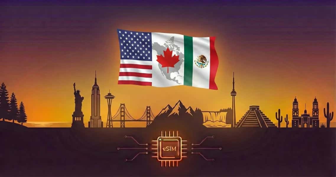 Amerika Utara (3 Negara), EastESIM eSIM